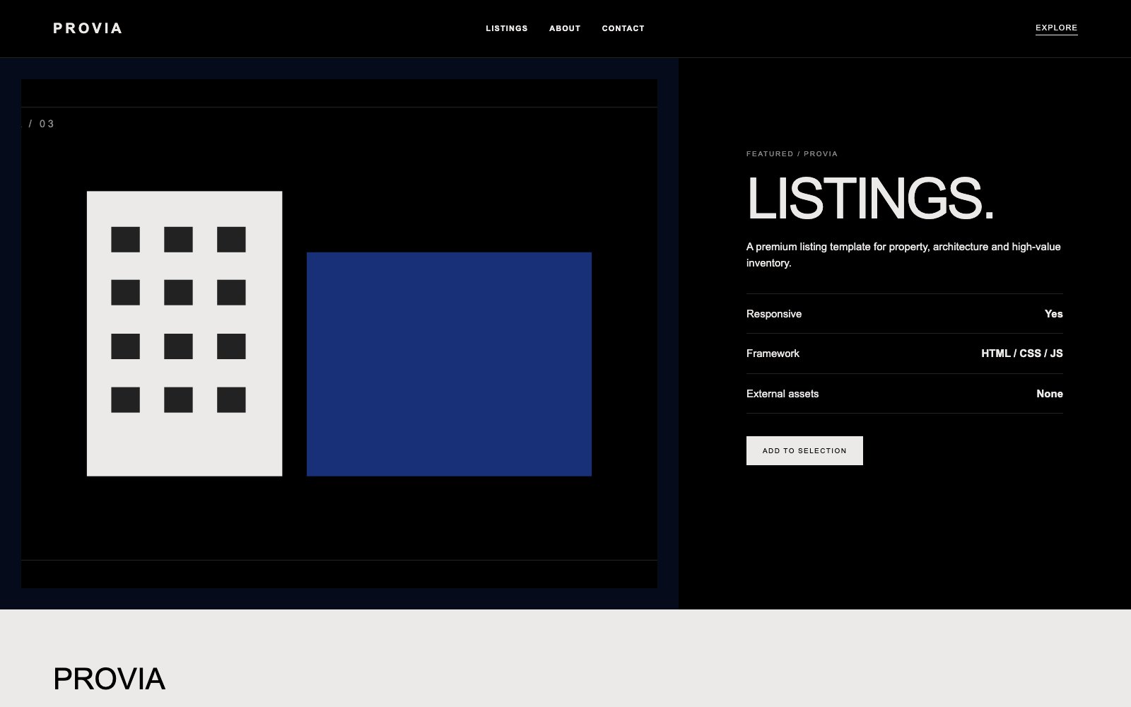 Screenshot reale di Drive: pagina di dettaglio del template