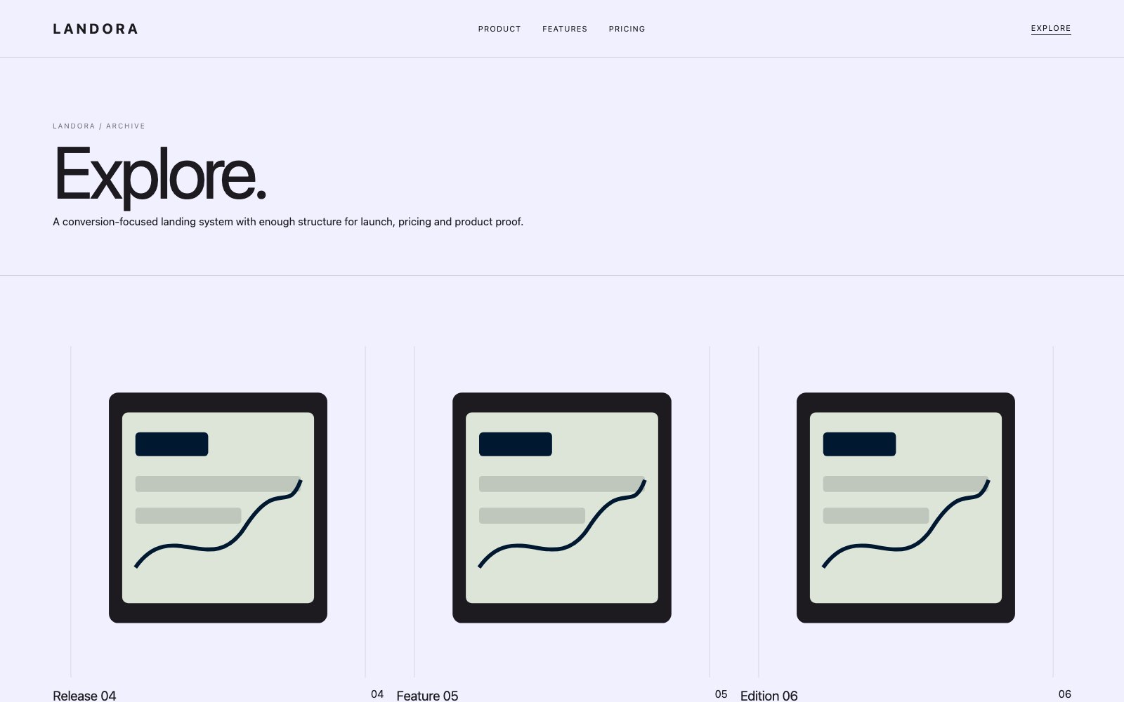 Screenshot reale di Flow: pagina elenco del template