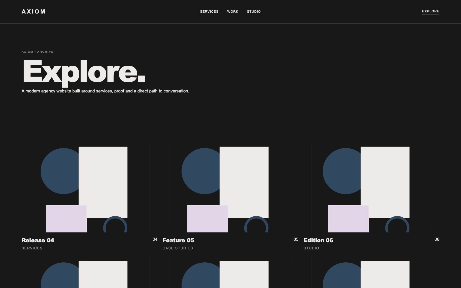 Screenshot reale di Ledger: pagina elenco del template