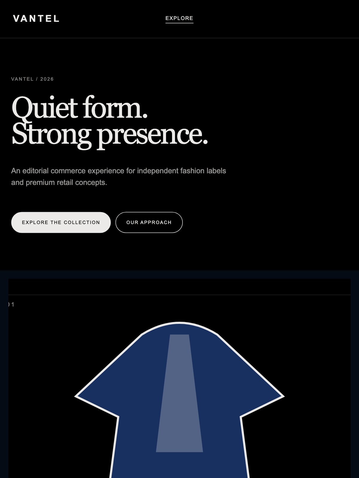 Screenshot reale di Loom su tablet: home del template