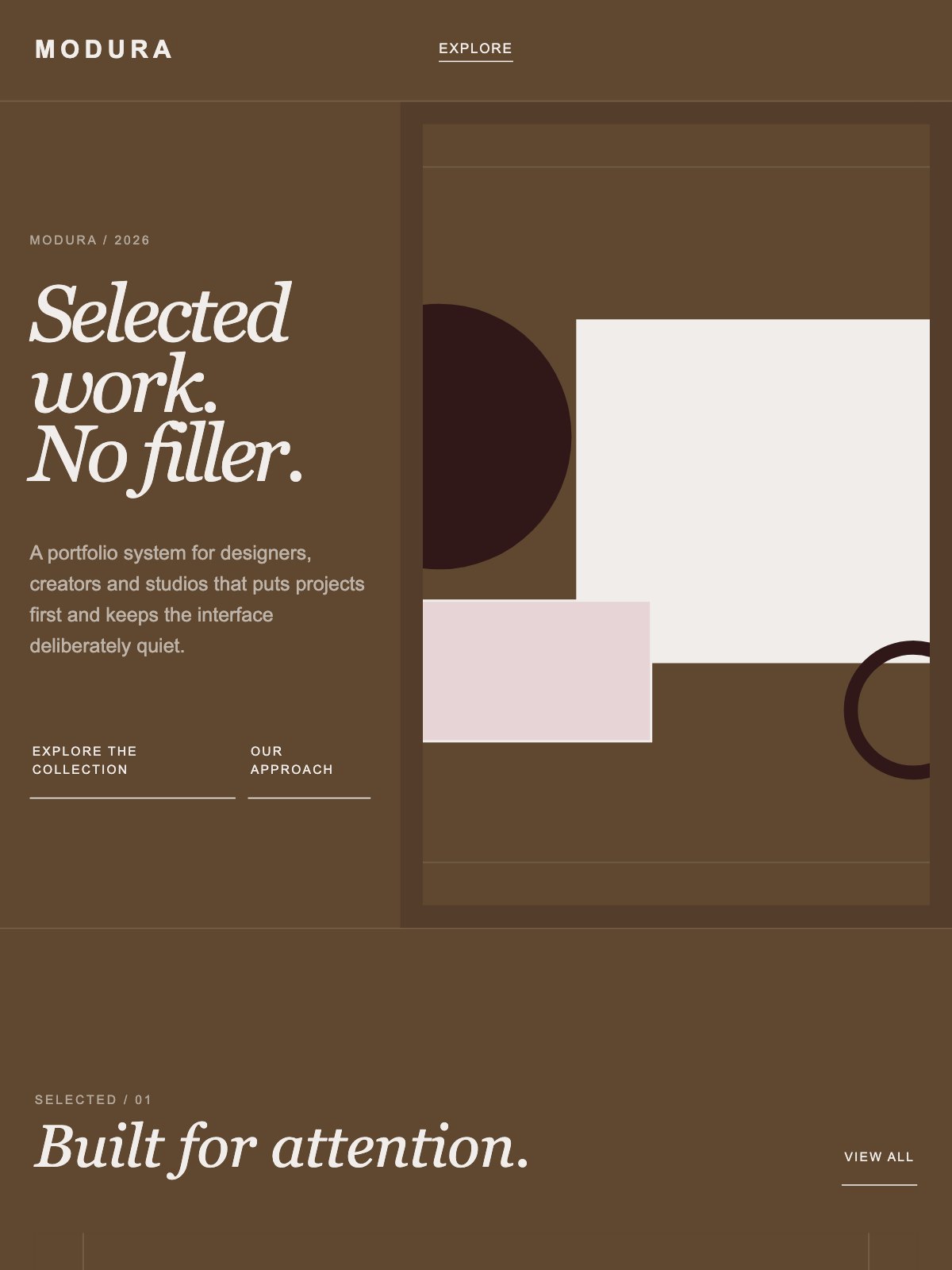 Screenshot reale di Mural su tablet: home del template